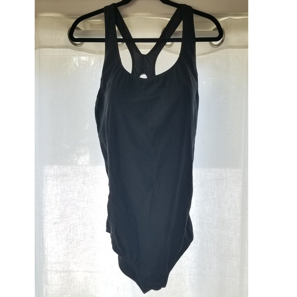 Speedo Power Flex Black Swimsuit Size 24
